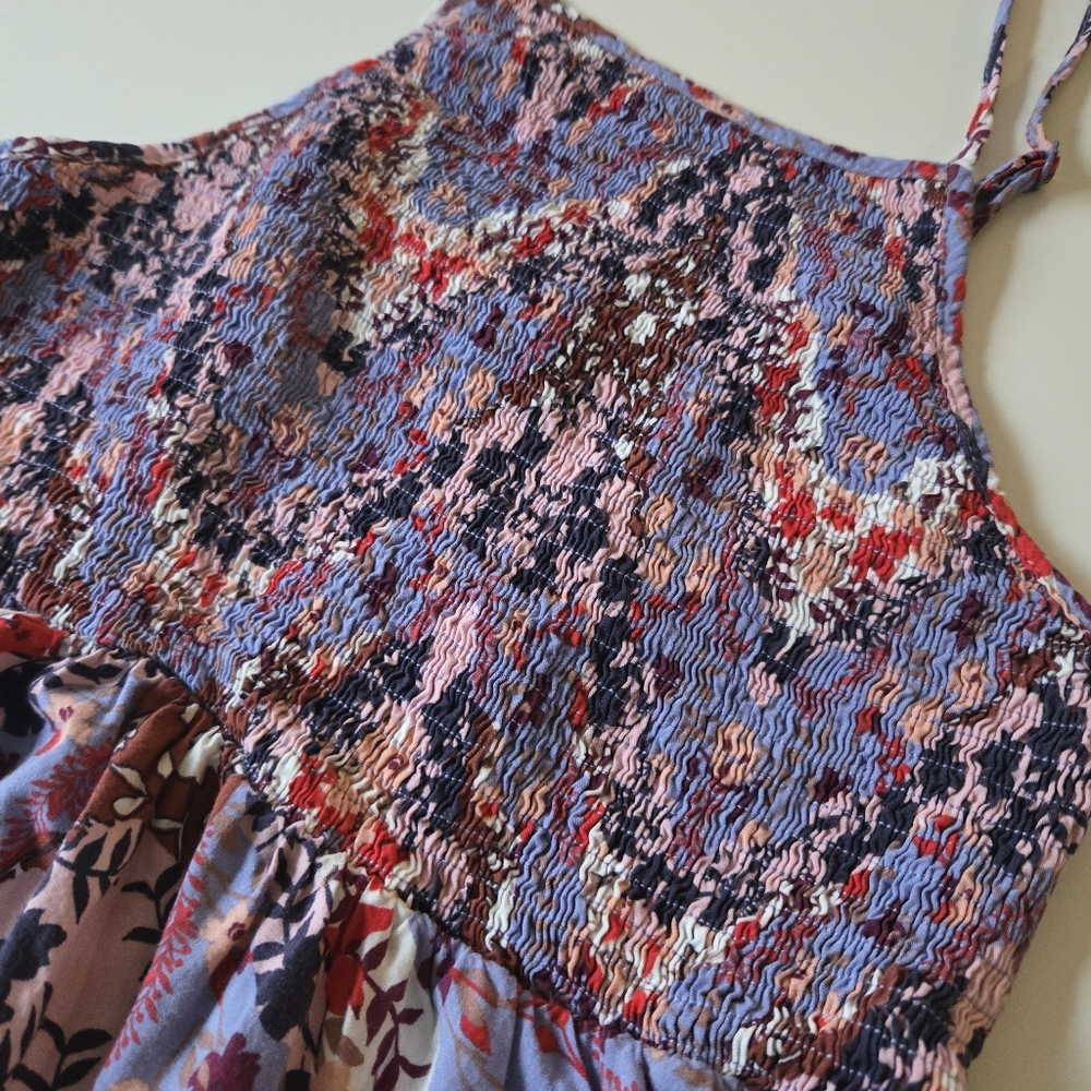 Anthropologie Abel the Label Lilac Smocked Ruffle Maxi Dress - Picture 5 of 8